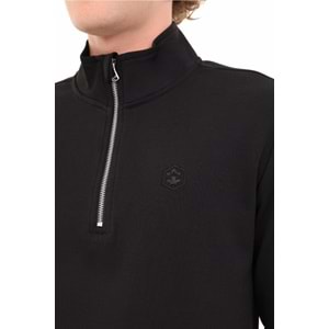 LUMBERJACK MB BS47 HZIP SW 5PR ERKEK SWEATSHİRT - SİYAH - L