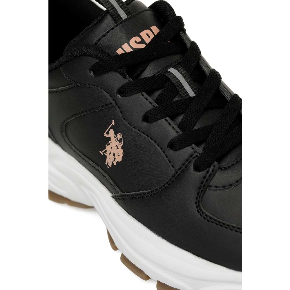 U.S. POLO ASSN. SORLEY 5PR KADIN SNEAKER - SİYAH - 36