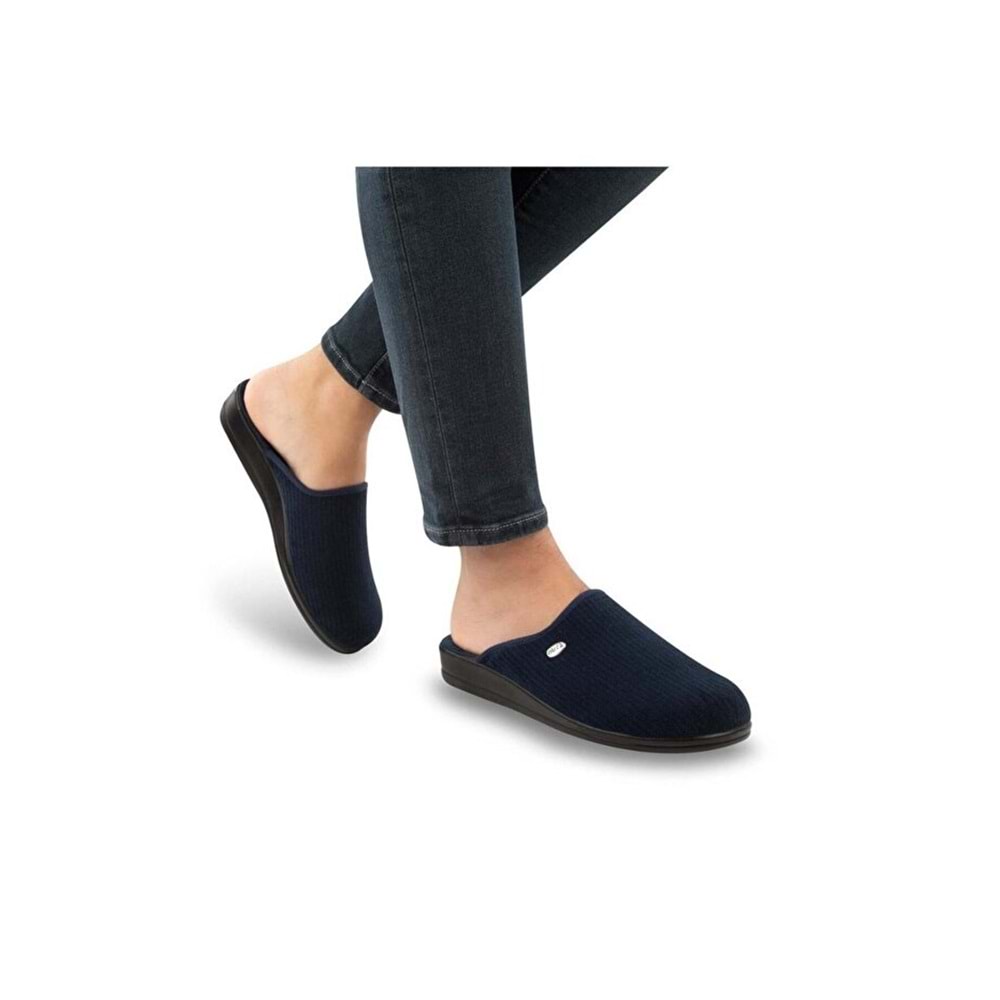 Muya Tondo Anatomik Taban Erkek Ev Terliği - Lacivert - 40