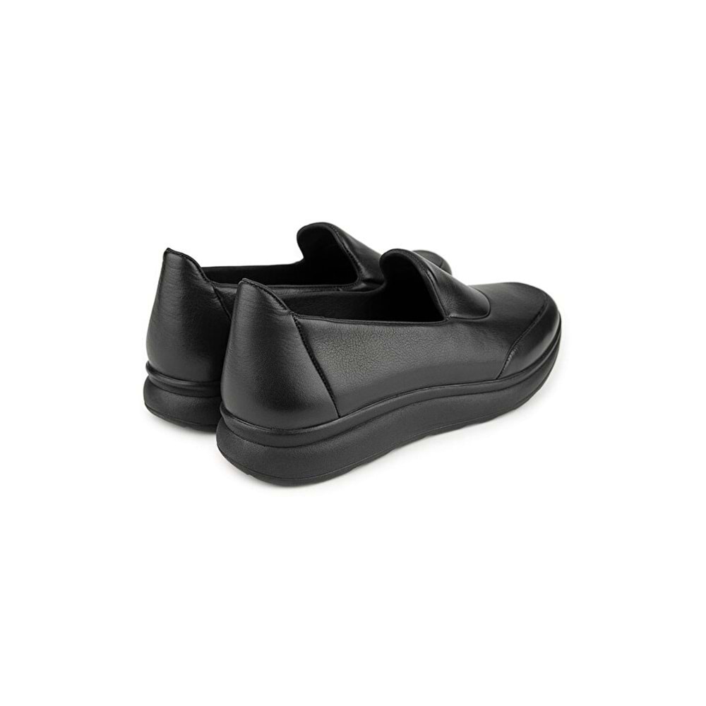 Muya Kaped 6 Nokta Anatomik Taban Topuk Dikeni Hakiki Deri Kadın Ayakkabı - Siyah - 40