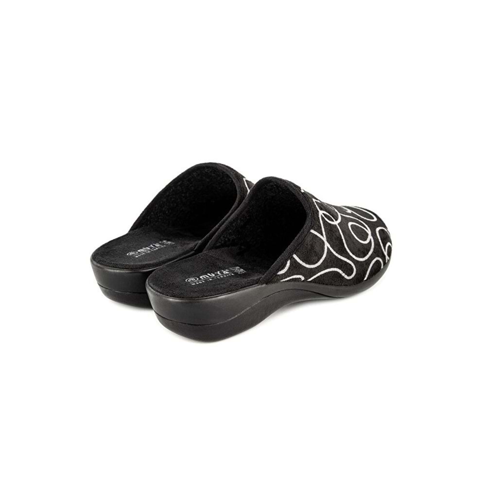 Muya Annie Anatomik Taban Kadın Ev Terliği - Siyah - 40