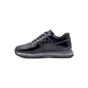 VOYAGER M157 ERKEK HAKİKİ DERİ SNEAKER AYAKKABI - SİYAH - 40