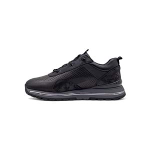 VOYAGER M533 ERKEK HAKİKİ DERİ SNEAKER AYAKKABI - SİYAH - 40