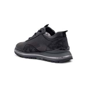 VOYAGER M533 ERKEK HAKİKİ DERİ SNEAKER AYAKKABI - SİYAH - 40
