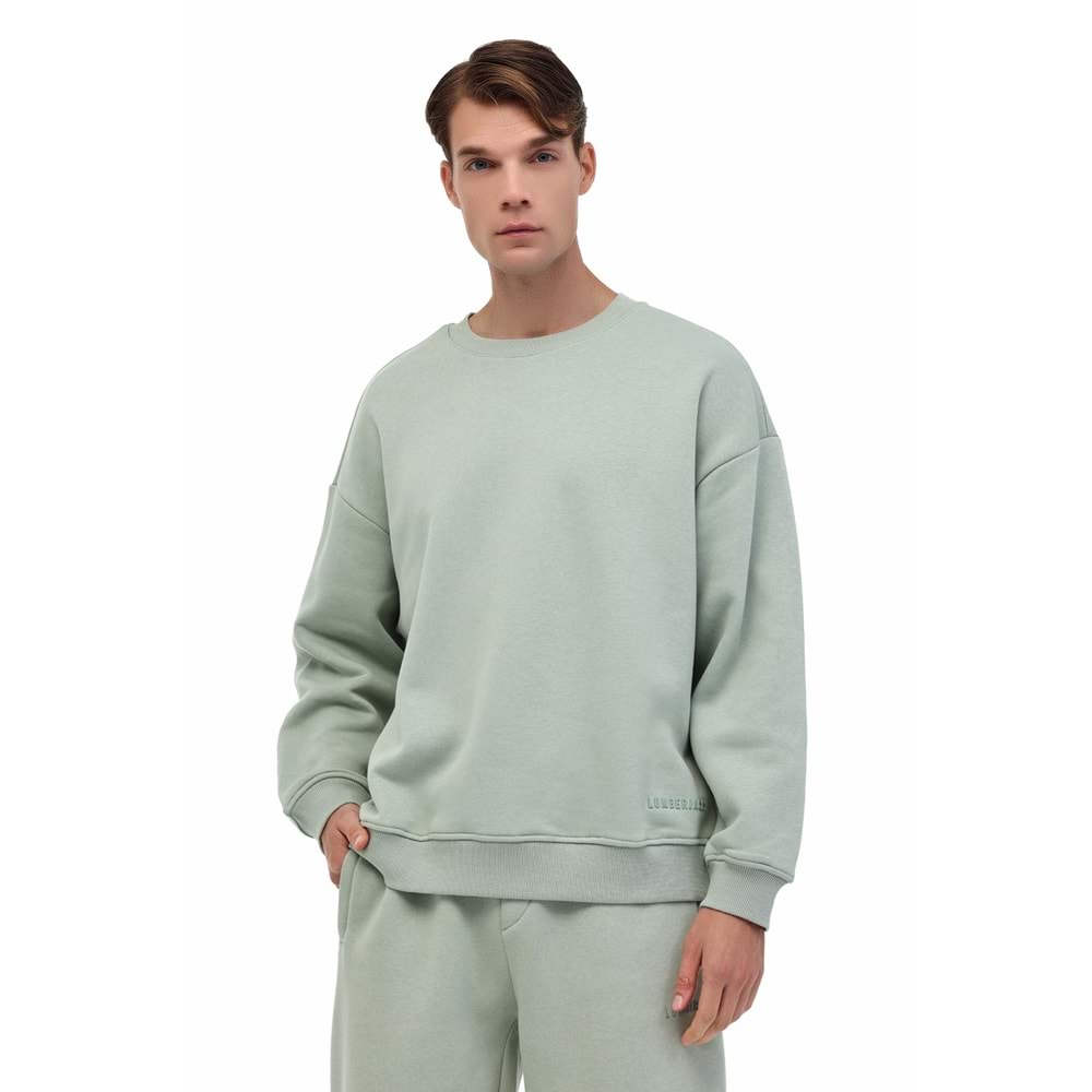 LUMBERJACK MB ROS 16HS108 5PR ERKEK SWEATSHİRT - ADAÇAYI - M