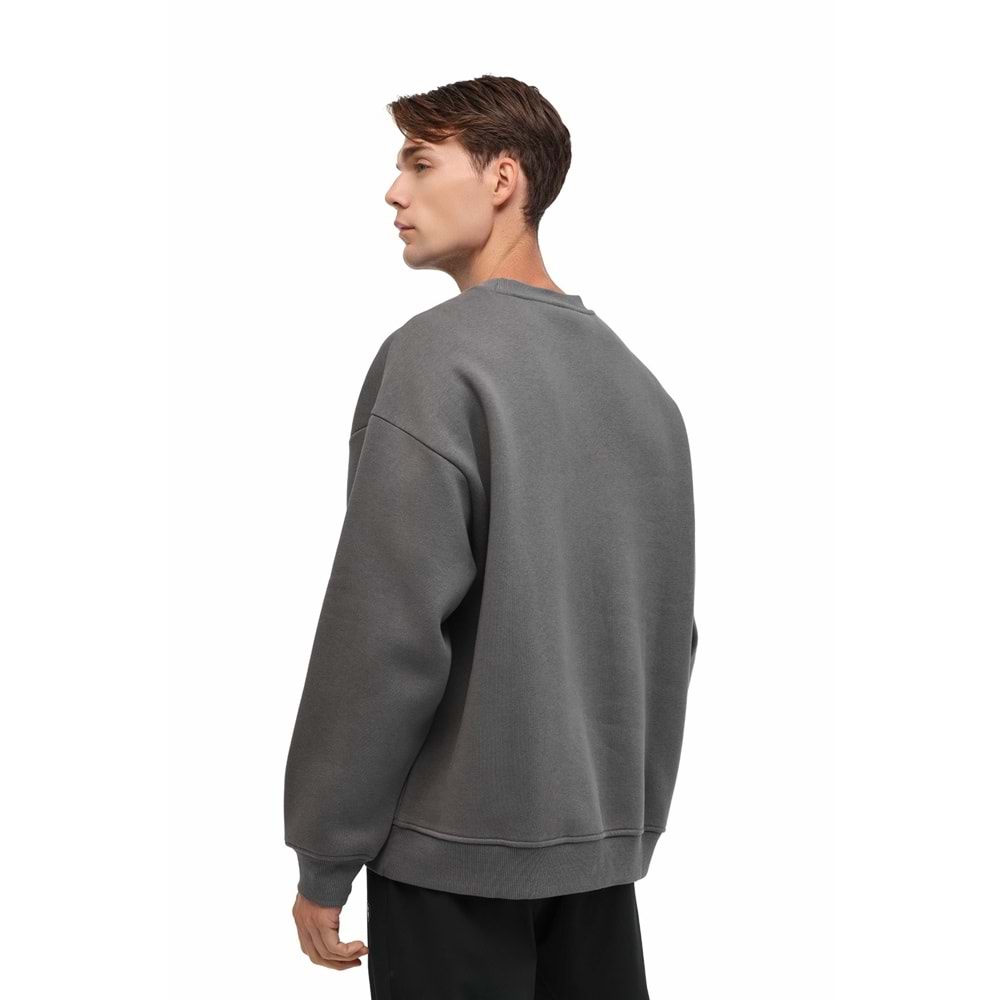 LUMBERJACK MB ROS 16HS108 5PR ERKEK SWEATSHİRT - ANTRASİT - L