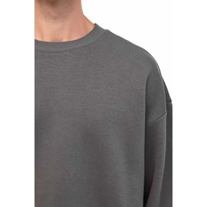 LUMBERJACK MB ROS 16HS108 5PR ERKEK SWEATSHİRT - ANTRASİT - L