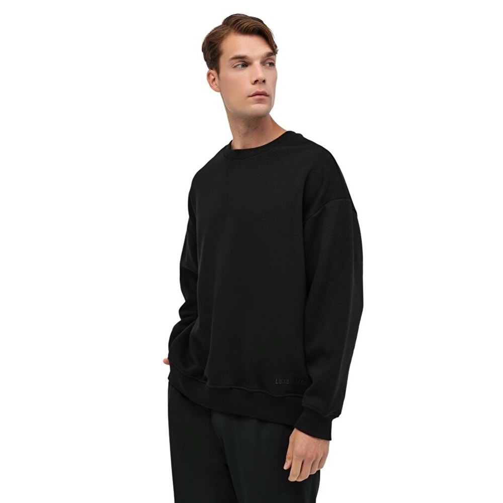 LUMBERJACK MB ROS 16HS108 5PR ERKEK SWEATSHİRT - SİYAH - M