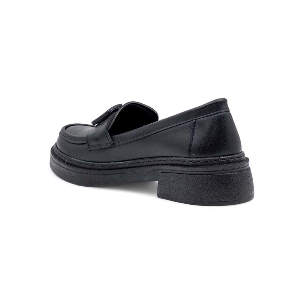 WISSENTE 1810 TOKA DETAYLI KADIN LOAFER - SİYAH - 39
