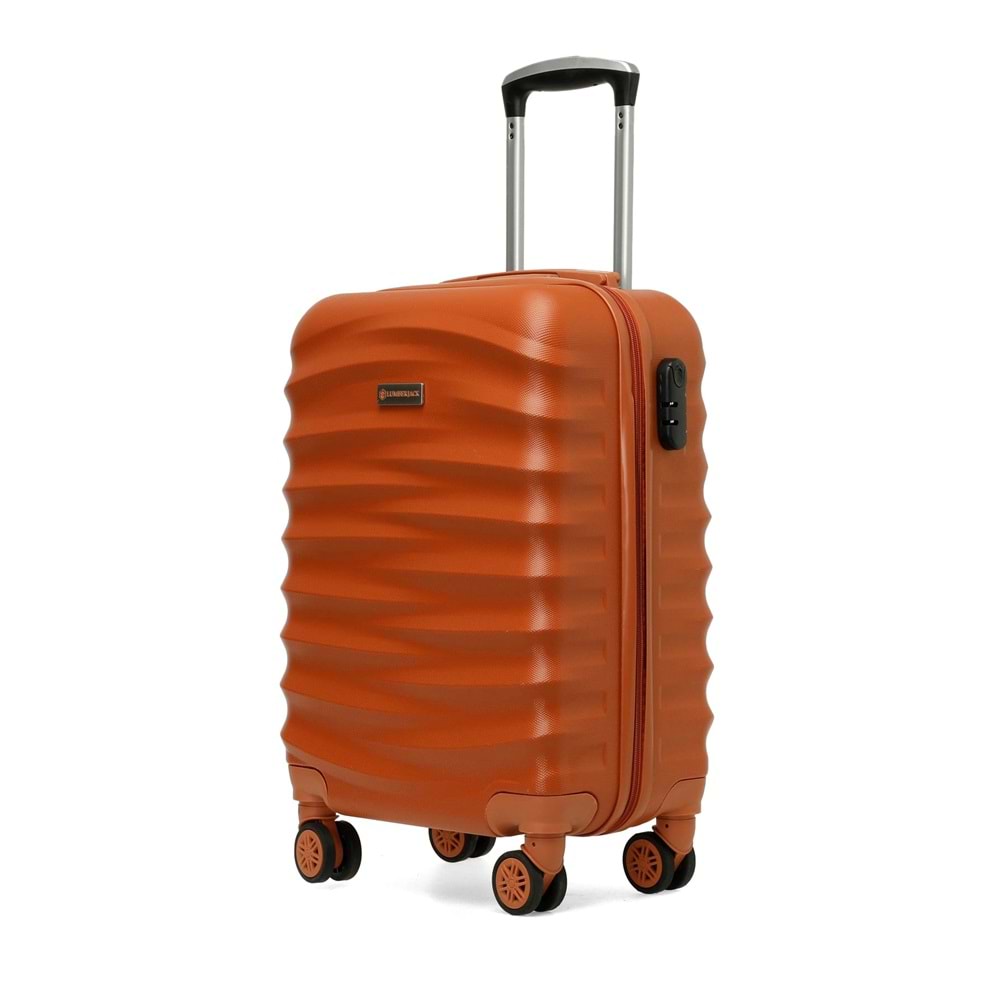 LUMBERJACK NEWYORK-K ABS 5PR KABİN BOY VALİZ - KİREMİT - STD