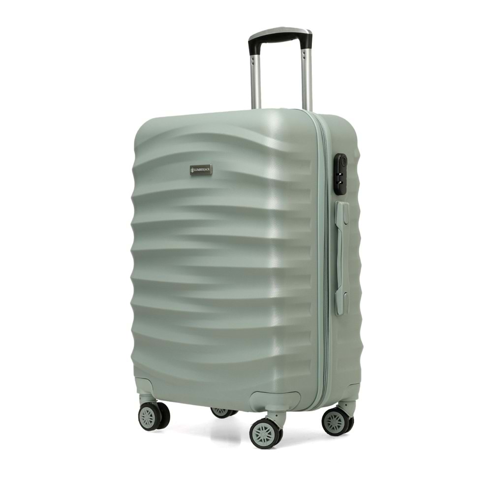 LUMBERJACK NEWYORK-B ABS 5PR BÜYÜK BOY VALİZ - A.YEŞİL - STD