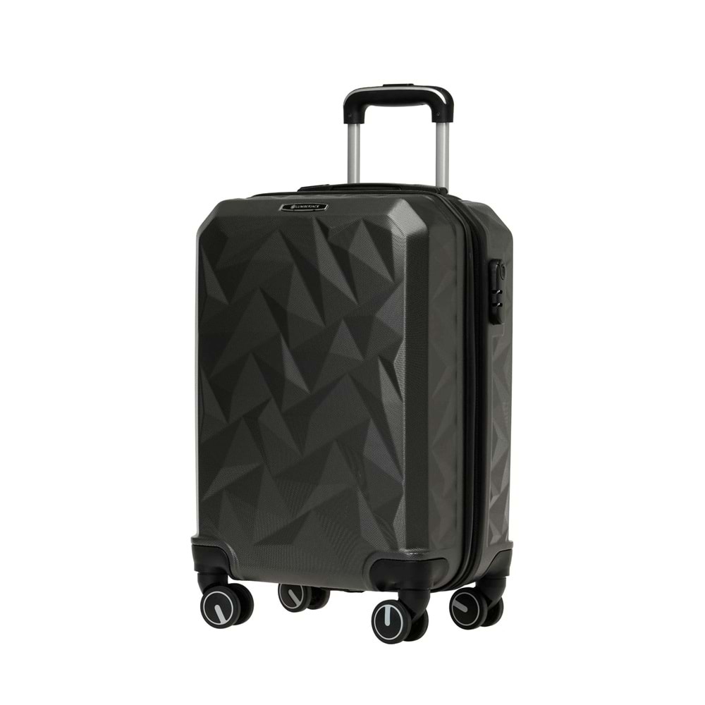 LUMBERJACK HEXAGON-O ABS 5PR ORTA BOY VALİZ - ANTRASİT - STD