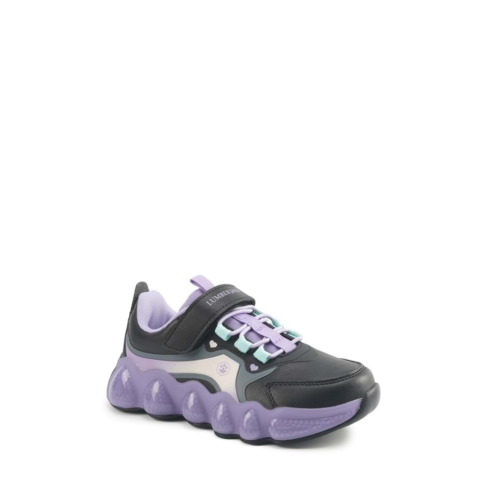 LUMBERJACK GRAPE 5PR KIZ ÇOCUK SNEAKER - SİYAH - 31