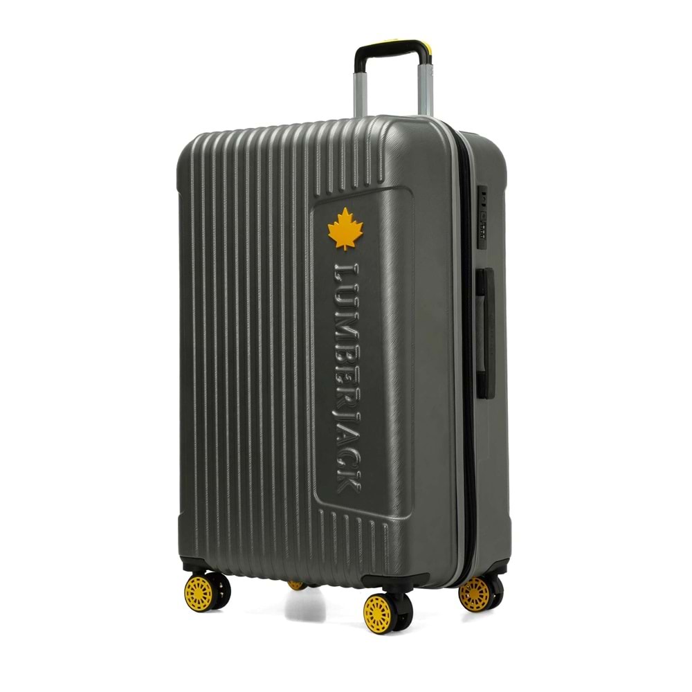 LUMBERJACK BERLIN-B ABS 5PR BÜYÜK BOY VALİZ - GRİ - STD