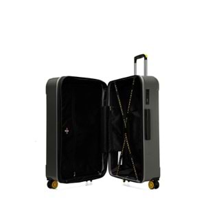 LUMBERJACK BERLIN-B ABS 5PR BÜYÜK BOY VALİZ - GRİ - STD