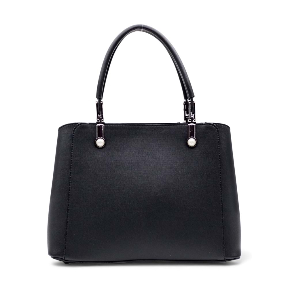 1010 Kadın 3 Bölmeli El ve Omuz Çantası - SİYAH-HAKİ