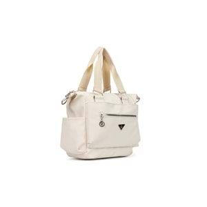 1030 Kadın Çok Bölmeli Günlük Seyahat El ve Omuz Çantası - BEJ