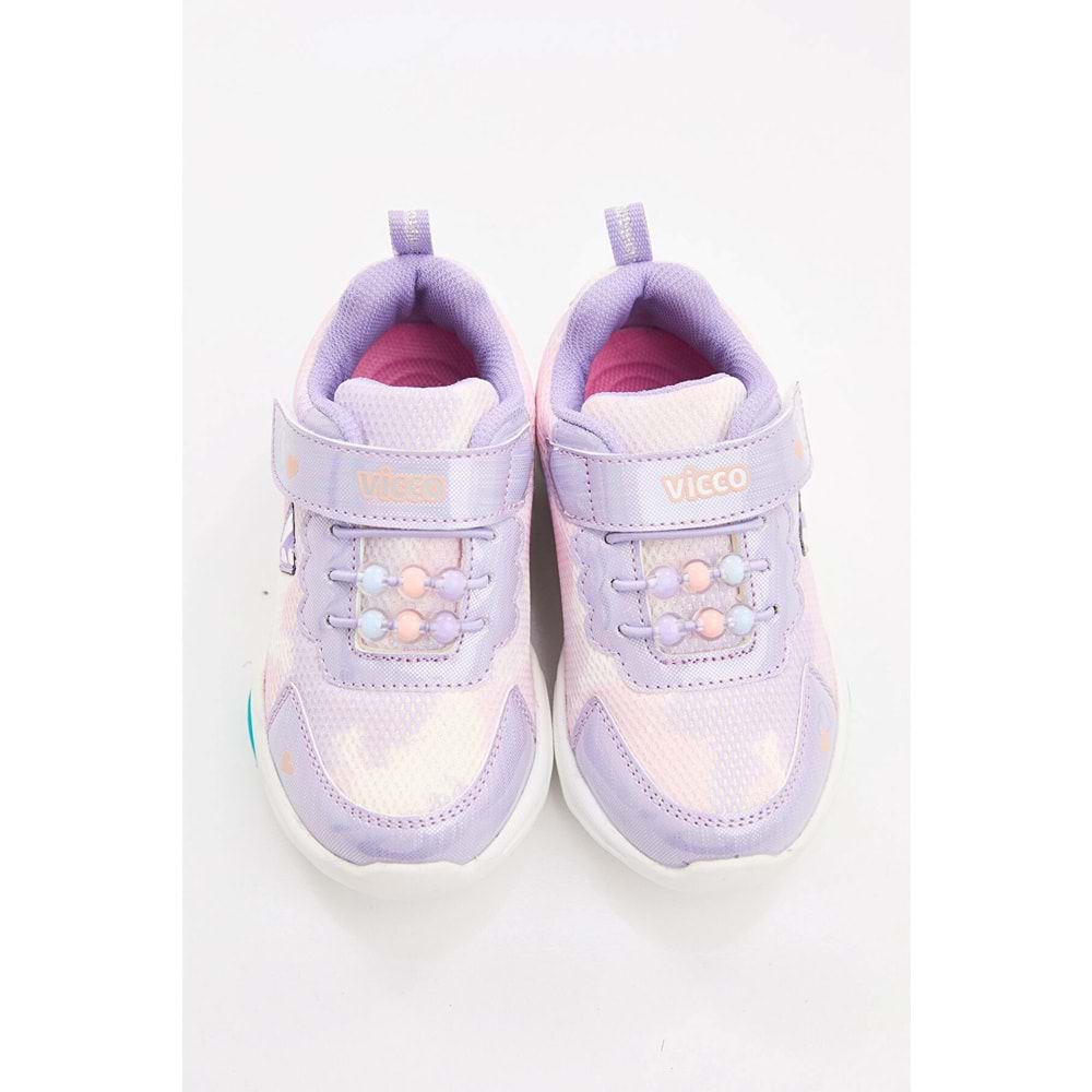 VİCCO GELATO IŞIKLI KIZ ÇOCUK SPOR AYAKKABI - LİLA - 30