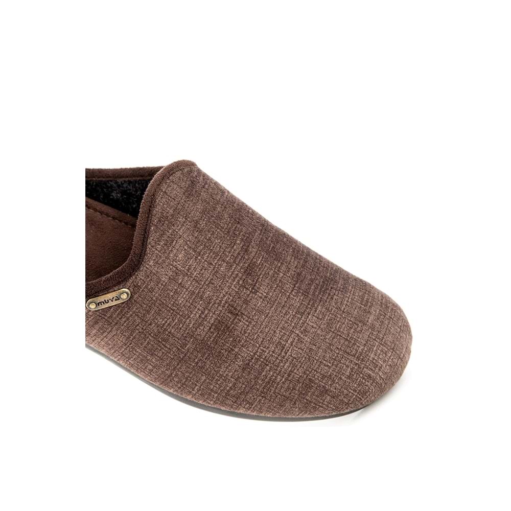 Muya Chans Anatomik Taban Erkek Ev Terliği - Kahverengi - 40
