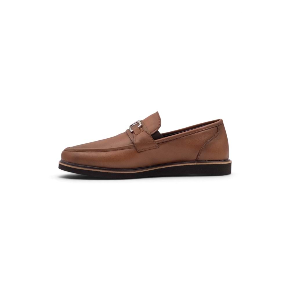 VOYAGER 5768 ERKEK HAKİKİ DERİ LOAFER AYAKKABI - TABA - 40