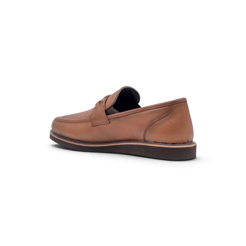 VOYAGER 5768 ERKEK HAKİKİ DERİ LOAFER AYAKKABI - TABA - 40