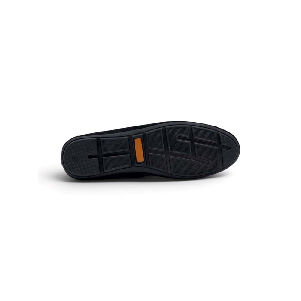 VOYAGER 4187 HAKİKİ DERİ ERKEK LOAFER AYAKKABI - SÜET SİYAH - 40