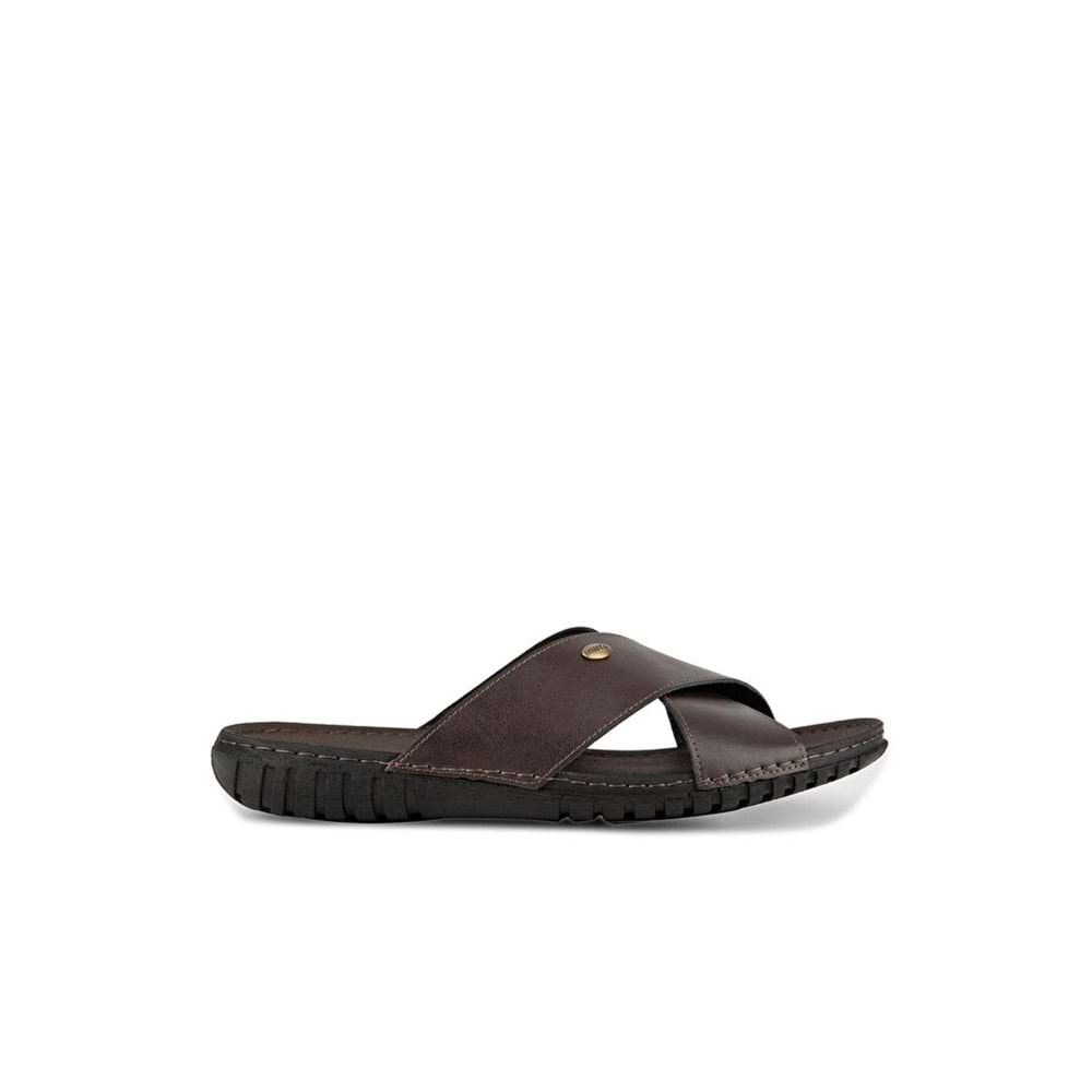 Muya Kejutan Anatomik Taban Dört Mevsim Erkek Terlik - Kahverengi - 40