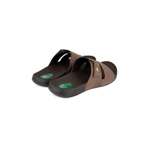 Muya İdunnu Anatomik Taban Jel Destekli Topuk Dikeni Dört Mevsim Erkek Terlik - Kahverengi - 40