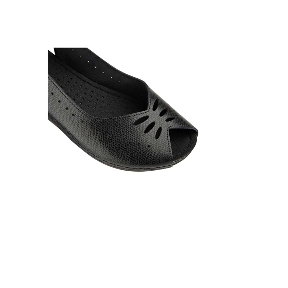 Muya Knotted Anatomik Taban Hakiki Deri Kadın Sandalet - Siyah - 40