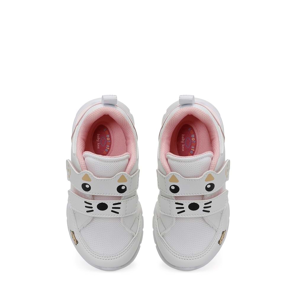 KİNETİX BUFFY B 6FX KIZ BEBEK SPOR AYAKKABI - BEYAZ-PEMBE - 21