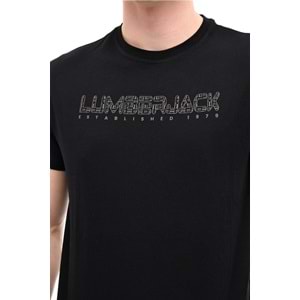 LUMBERJACK ML ULRICH 11ID1-100 6FX ERKEK KISA KOL TİŞÖRT - SİYAH - L
