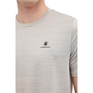 LUMBERJACK MB CT1328 MLN T-SH 6FX ERKEK KISA KOL TİŞÖRT - A.GRİ - L