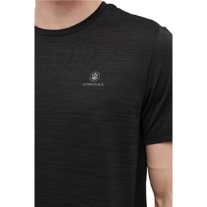 LUMBERJACK MB CT1328 MLN T-SH 6FX ERKEK KISA KOL TİŞÖRT - SİYAH - L