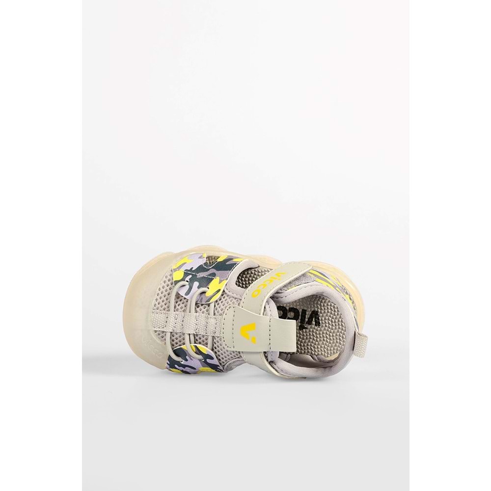 VİCCO MONROVİA IŞIKLI ERKEK BEBEK SANDALET - GRİ - 22