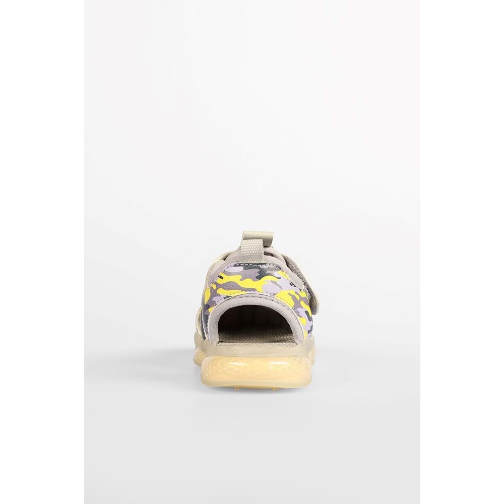 VİCCO MONROVİA IŞIKLI ERKEK BEBEK SANDALET - GRİ - 22