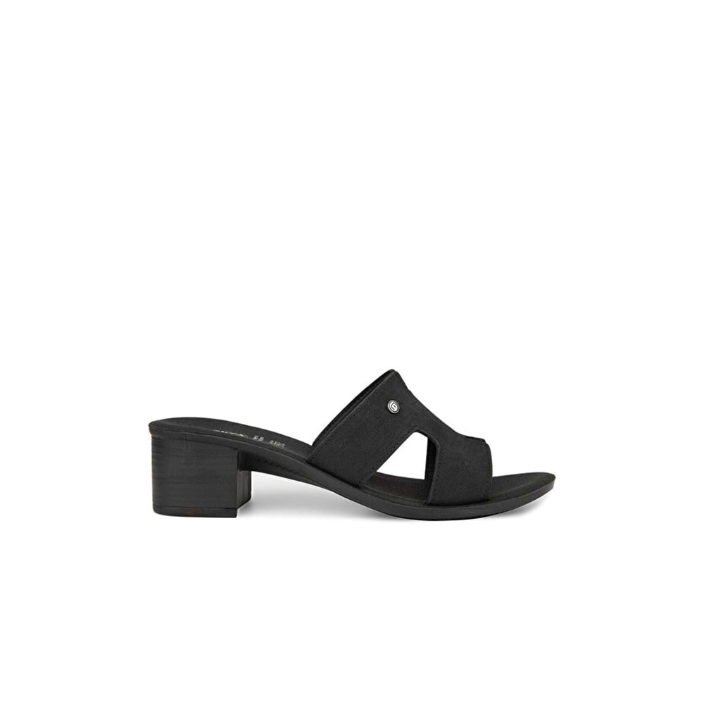 Muya İliyonse Anatomik Taban Kadın Terlik - Siyah - 40