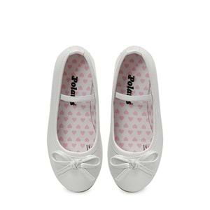 POLARİS RUGY.P6FX KIZ ÇOCUK BABET AYAKKABI - BEYAZ - 30