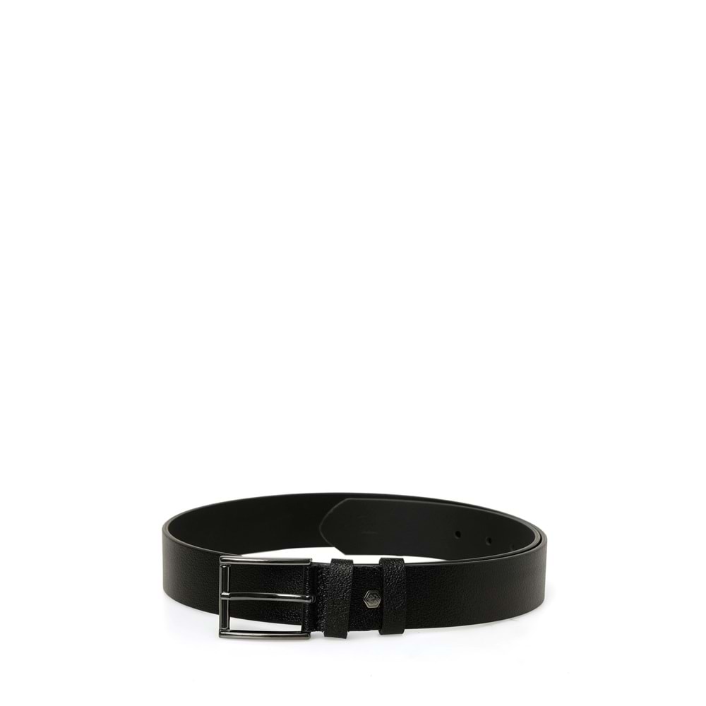 LUMBERJACK ALEX HAKİKİ DERİ 6FX ERKEK KEMER - SİYAH - 100 CM