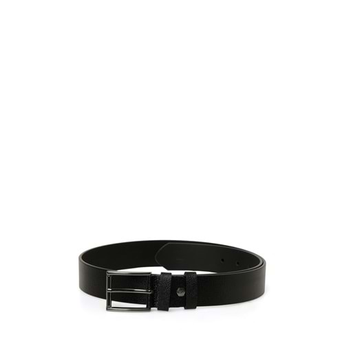 LUMBERJACK ALEX HAKİKİ DERİ 6FX ERKEK KEMER - SİYAH - 100 CM