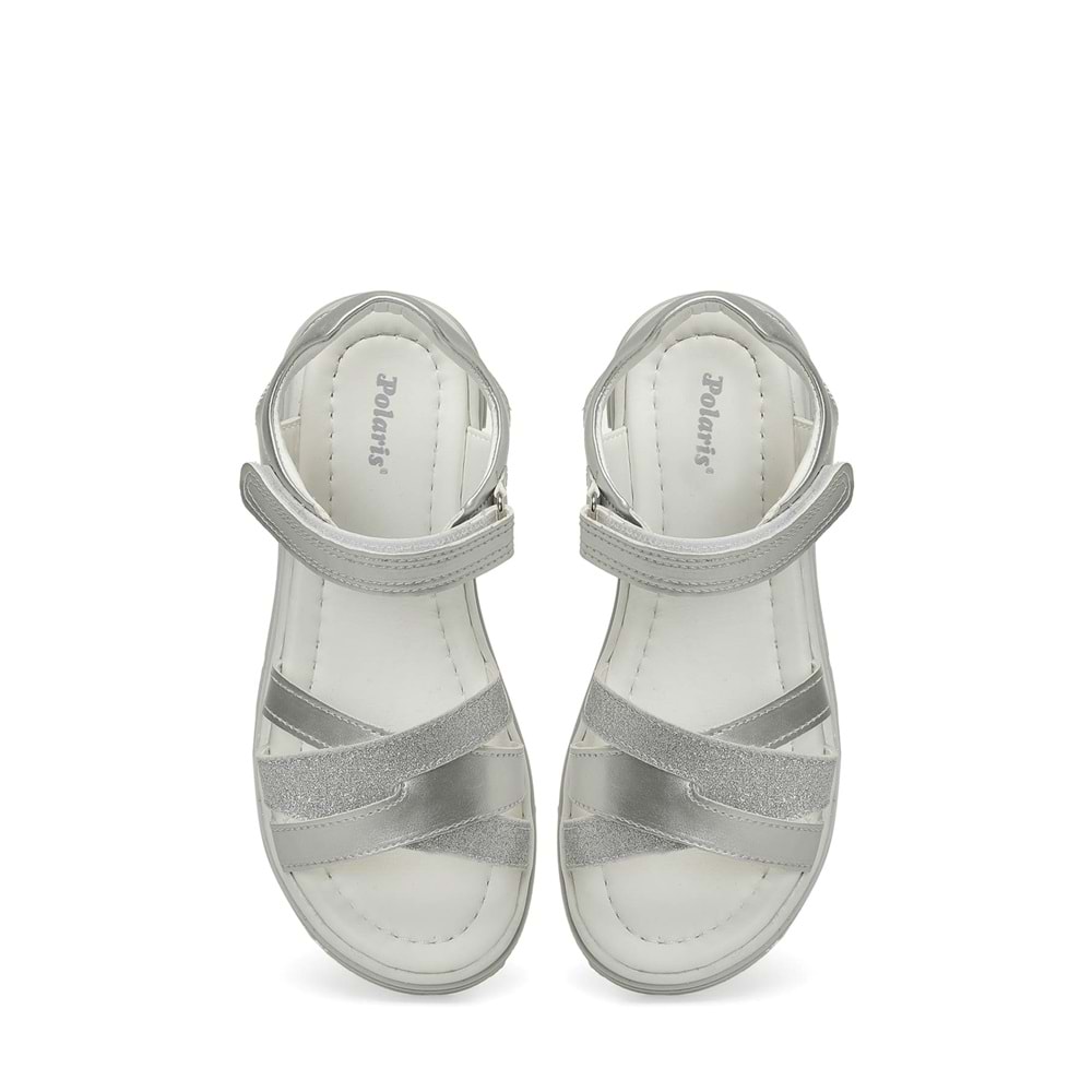 POLARİS RENTY.F6FX KIZ ÇOCUK SANDALET - GÜMÜŞ - 31