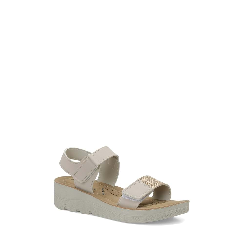 POLARİS 409105.Z6FX COMFORT KADIN SANDALET - BEJ - 40