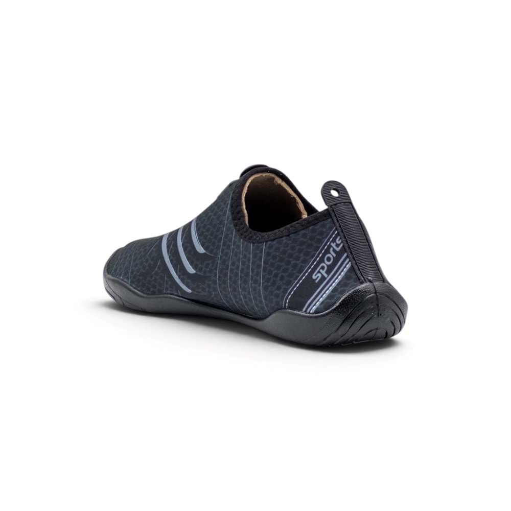 FİFTEEN Z3419 SPIDER UNİSEX AQUA DENİZ HAVUZ PLAJ AYAKKABISI - SİYAH-GRİ - 38