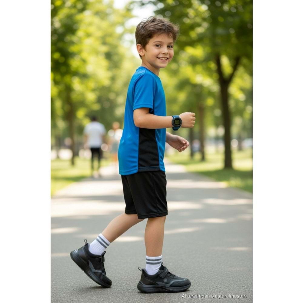 LUMBERJACK DARA 6PR ERKEK ÇOCUK SPOR AYAKKABI - SİYAH - 31