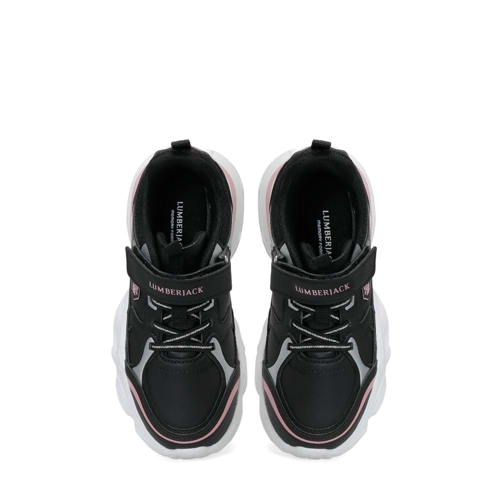 LUMBERJACK KEY 6PR KIZ ÇOCUK SPOR AYAKKABI - SİYAH - 31