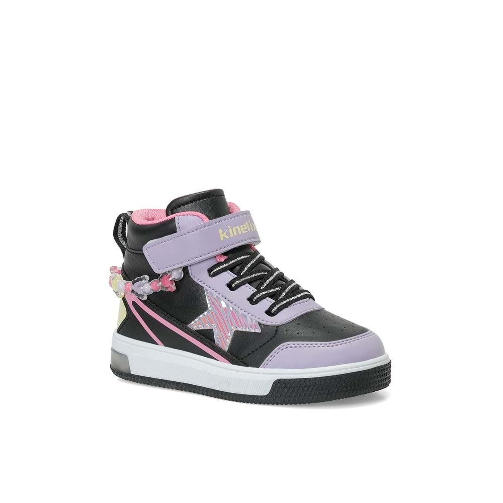 KİNETİX TONER HI P 6PR KIZ ÇOCUK HİGH SNEAKER - SİYAH - 30
