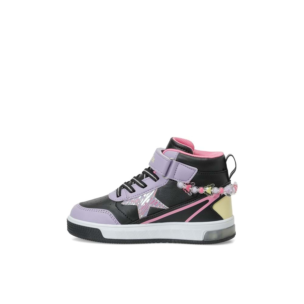 KİNETİX TONER HI P 6PR KIZ ÇOCUK HİGH SNEAKER - SİYAH - 30