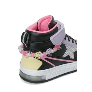 KİNETİX TONER HI P 6PR KIZ ÇOCUK HİGH SNEAKER - SİYAH - 30
